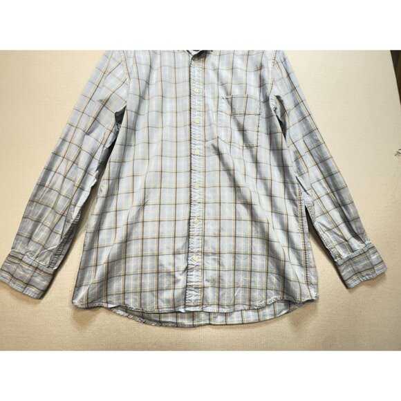Eddie Bauer Authentic Outdoor Outfitter Men's Button Down Shirt Sz LT Light Blue - Picture 6 of 11